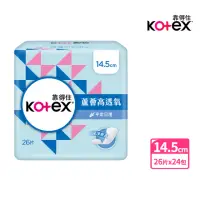 在飛比找momo購物網優惠-【Kotex 靠得住】蘆薈高透氧護墊標準無香14.5cm26