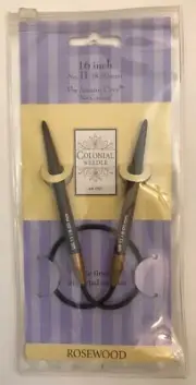 Colonial Rosewood 16" US #11 Circular Knitting Needles - Brand New