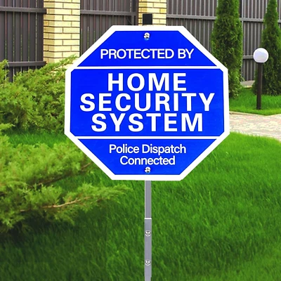 Home Security Signs for Yard, Protected By Surveillance System Sign Outdoor S...