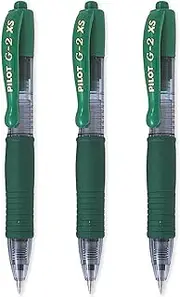 Pilot G2-XS7 Pixie - Mini Rollerball Pens - 0.7mm Nib 0.4mm Line Width - Green Ink (3)