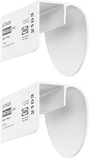 [IKEA] LATMASK Clip-On Handles, White, 60 Millimetres, 104.720.42 - Pack of 2