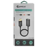 Sansai Displayport To HDMI Male To Female Monitor/TV Display Cable Adaptor 30cm