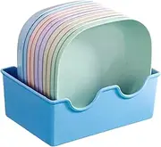 10 Pack 5.3 Inches Lightweight Mini Wheat Straw Plates, Unbreakable Deep Dinner Plates, Reusable Plate Set, Small Plates for Dessert, Appetizers, fruits, snacks, salads, Cold Drinks and Snacks