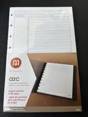 M By Staples arc Project Planner Refill Paper 50 Sheets White 5.5" X 8.5" #20022