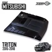 Hood Front Bonnet Scoop Vent Cover Black For Mitsubishi Triton L200 2015-2018
