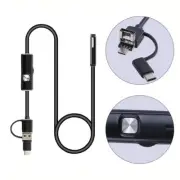 HD MicroUsb Typec 3 in 1 Borescope 5 5mm Camera Inspection Tool
