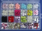 #15 Gems Embellishments Rhinestone Flat Back Many Sizes Colors Scrapbook Crafts