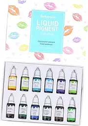 TOVINANNA Diy Lip Gloss Pigment Kit 12 Colors Liquid Lip Gloss Pigment Set Vegan Colorant