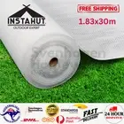 Instahut 50%UV Shade Cloth Shadecloth Sail Garden Mesh Roll Outdoor 1.83x30m