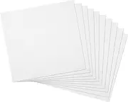 10Pcs Embroidery Fabric White Pre-Cut Natural Cotton Embroidery Cloth 20cm Classic Squares Fabric for Embroidery Needlework Garment Craft