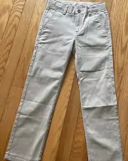 Boys Izod Flat Front Stretch Pant Tan Regular 8 - NWT Free Shipping School Pants