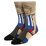 North Melbourne Kangaroos Jack Ziebell AFL Mens Nerd Socks 8-11