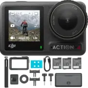 NEW DJI Osmo Action 4 Camera Adventure Combo Extra Battery/Frame/Mount