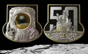 50th Anniversary APOLLO 11 MOON LANDING COIN 1969 PIN UP Astronaut BUZZ ALDRIN