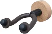 Generic Guitar Wall Mount Hook Bracket Adjustable String Instrument Holder, Wood Guitar Hanger for Bass Banjo Mandolins Folk Guitars