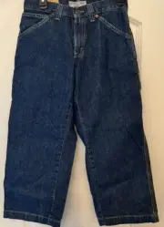 Levi’s Boy’s Husky 28x23 Carpenter Blue Jeans Adjustable Waist New With Tags