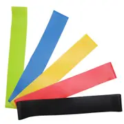 Set Of 5 Sizes Resistance Exercise Mini Bands Gym Strength Workout Fitness Booty Resistance Trainers