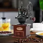 Vintage Hand Crank Coffee Grinder Manual Adjustable Coffee Bean Mill Grinder