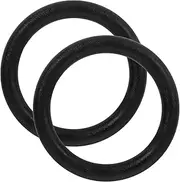 Gogogmee 2Pcs Fitness Rings Durable Plastic Gymnastic Rings for Strength Training Bodyweight Workouts and Cross Training Exercises Black
