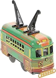 Hohopeti Friction Powered Mini Toy Trolley Metal Pull Back Cars for Toddlers Die Cast City Bus Set Birthday Party Fav
