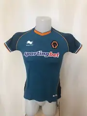 5+/5 Ladies Wolverhampton Wanderers 2012/2013 Away Size 10 soccer shirt jersey