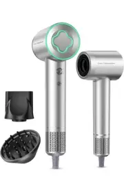Cosy Companion ZCY883 High Speed Ionic Hair Dryer Quick Dry and Low Noise Silver