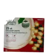 (5) Boxes Holiday living, C9 incandescent lights clear.