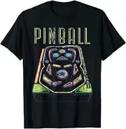 VidiAmazing Fun Pinball Machine Arcade Game Throwback Flippers Gamer ds273 T-Shirt
