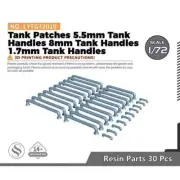 SSMODEL LYTG72010 1/72 Tank Patches 5.5mm 8mm 1.7mm Tank Handles