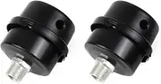 BBTUS Air Compressor Intake Filter, 2 Pcs 16mm Thread Metal oil-less Air Compressor Air Filter Silencer Noise Muffler (3/8 PT 16mm) (2 Pcs)
