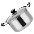 Stainless Steel Saucepan Set Large for Transparent Soup Cooking Pans