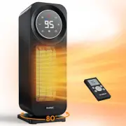 Touch Panel Space Heater, 1500W Electric Heater with Remote, Indoor Use
