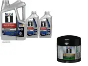 Mobil1 M1-204A Engine Oil Filter & 7 Quarts Mobil1 0W20 Full Syn. H/M Motor Oil (for: Triumph)