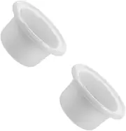 NOLITOY 2pcs Ceramic Slow Cooker Pot Liner Non Stick Slow Cooker Inner Pot for Electric Rice Replacement Part for