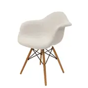 SKDL Replica Eames DAW Eiffel Chair Charcoal & Walnut