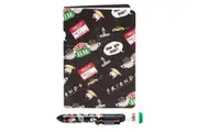 Friends A5 Notepad And Pen Set (Pack of 2) (Black) (One Size)