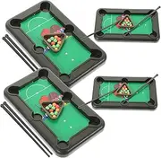 HONMEET Mini Billiard Table Game 4 Pack Pool Table for Boys and Girls Sturdy and Easy to Carry