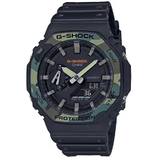 【CASIO 卡西歐】G-SHOCK 新街頭軍事系列展現街頭軍風45.4mm(GA-2100SU-1A)