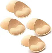 [SDXCJY] 4 Pairs Waterproof Swimsuit Bra Pads Removable Bra Inserts Comfortable Self Adhesive Push Up Bra Inserts Breast Enhancer for Bikini Sports