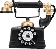 YXUANYZNB Vintage Retro Antique Telephone Wired Corded Landline Telephone Home Desk Decor Ornament