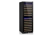 Grand Cru Vibration Free Black & Timber 166DBT Wine Fridge - 166 Bottles