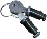 4xCross Bars Locks and Keys Rooftop Cargo Rack Locks Professional Spare Parts Accessories Kits Crossbar Locks for Car Rack, As Shown, 3 Pcs