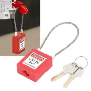 Lockout Tagout Lock Stainless Steel Cable Lock Safety Lockout Padlock