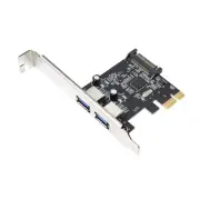 PCIE to USB3.0 2Port PCIExpress Adapter Card PCIE USB3.0 Hub Controller Two USB