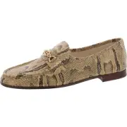Sam Edelman Womens Lucca Tan Leather Loafers Shoes 11 Medium (B,M) BHFO 5588