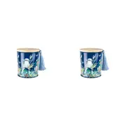 2x Australiana 300g Vanilla Scented Candle w/Wood Lid & Tassel Decor Kookaburra