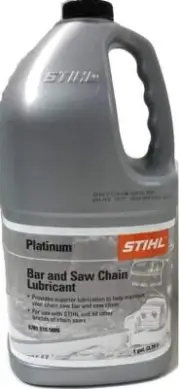Stihl Platinum Bar and Chain Lubricant 1 Gallon Heavy Duty Oil for Chainsaws