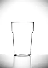 Set of Unbreakable Reusable Polycarbonate Plastic Tulip Shaped One(570ml) Pint Stacking Beer Glasses (24)