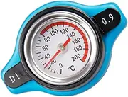 ULTECHNOVO Car Radiator Cap Temperature Gauge Digital Thermometer Water Pressure Gauge Easy to Read
