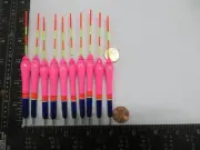 10 NEW WOOD SLIP FLOATS / BOBBERS PANFISH ICE FISHING NO FREEZE UP ON LINE B169